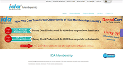 Desktop Screenshot of membership.ida.org.in