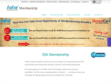 Tablet Screenshot of membership.ida.org.in